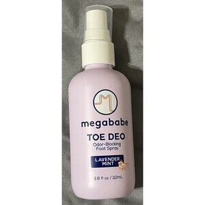 Megababe Toe Deo Lavender Mint Spray 3.8 fl oz Foot Odor Control New